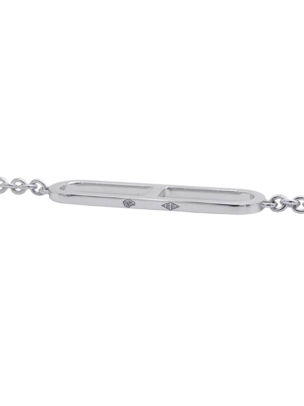 Hermes Bracelet Chaine D'ancre Diamond Total 18k White Gold - Picture 10 of 10